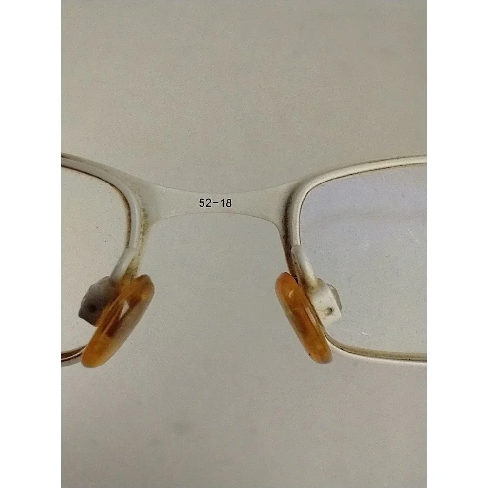 Fysh UK 3378 111 Brown White Rectangular Eyeglass Frames 52-18-135 with Case